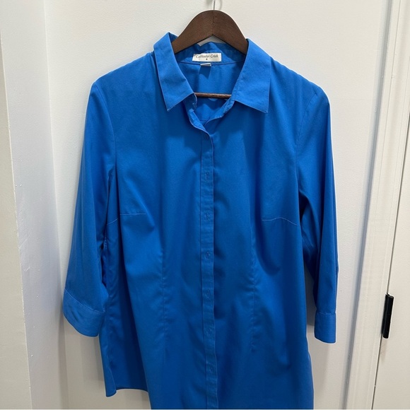 Coldwater Creek Royal Blue Top - Picture 2 of 6